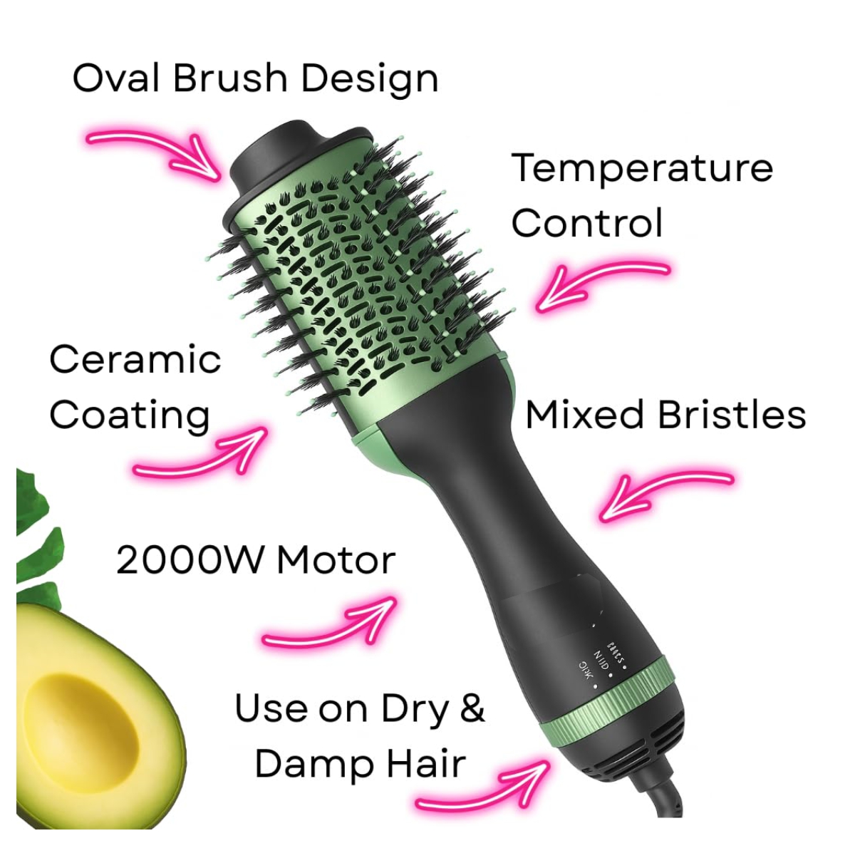 Miniatura 3 de Cepillo Secador Avocado 3D Aguacate